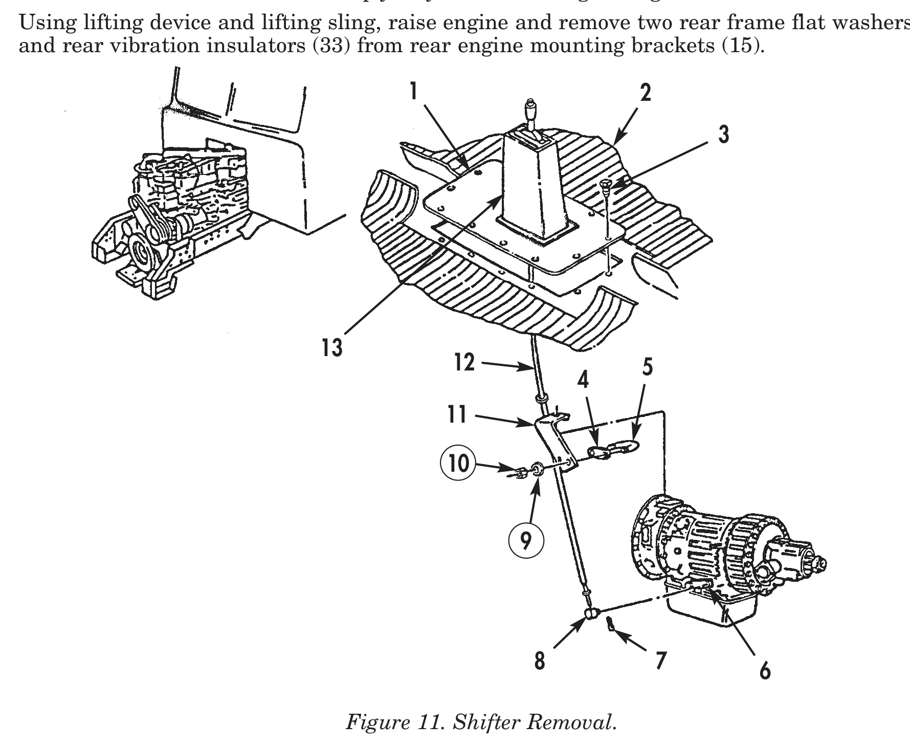 Figure 11.Shifter Removal.
