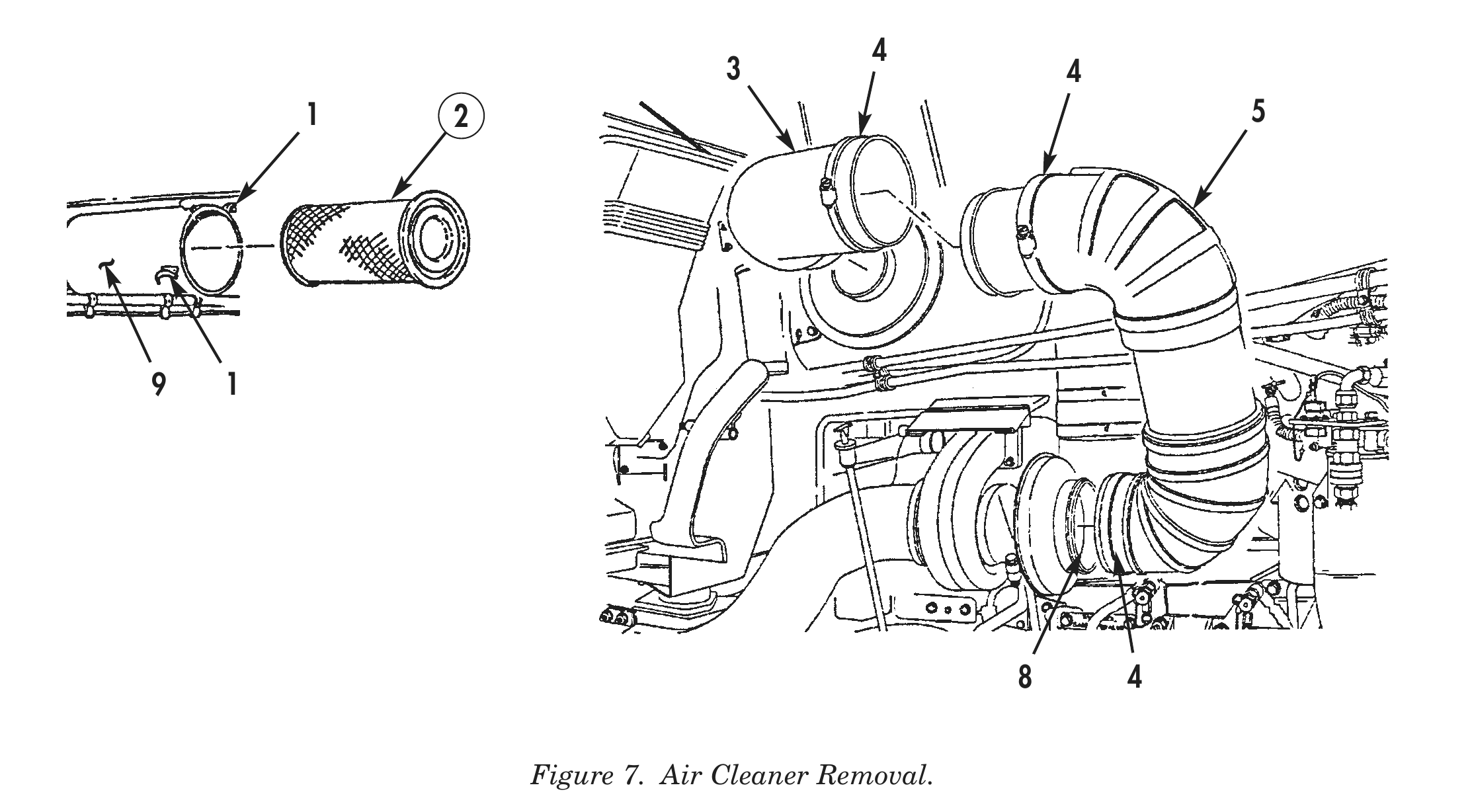 Figure 7. Air Cleaner Removal.