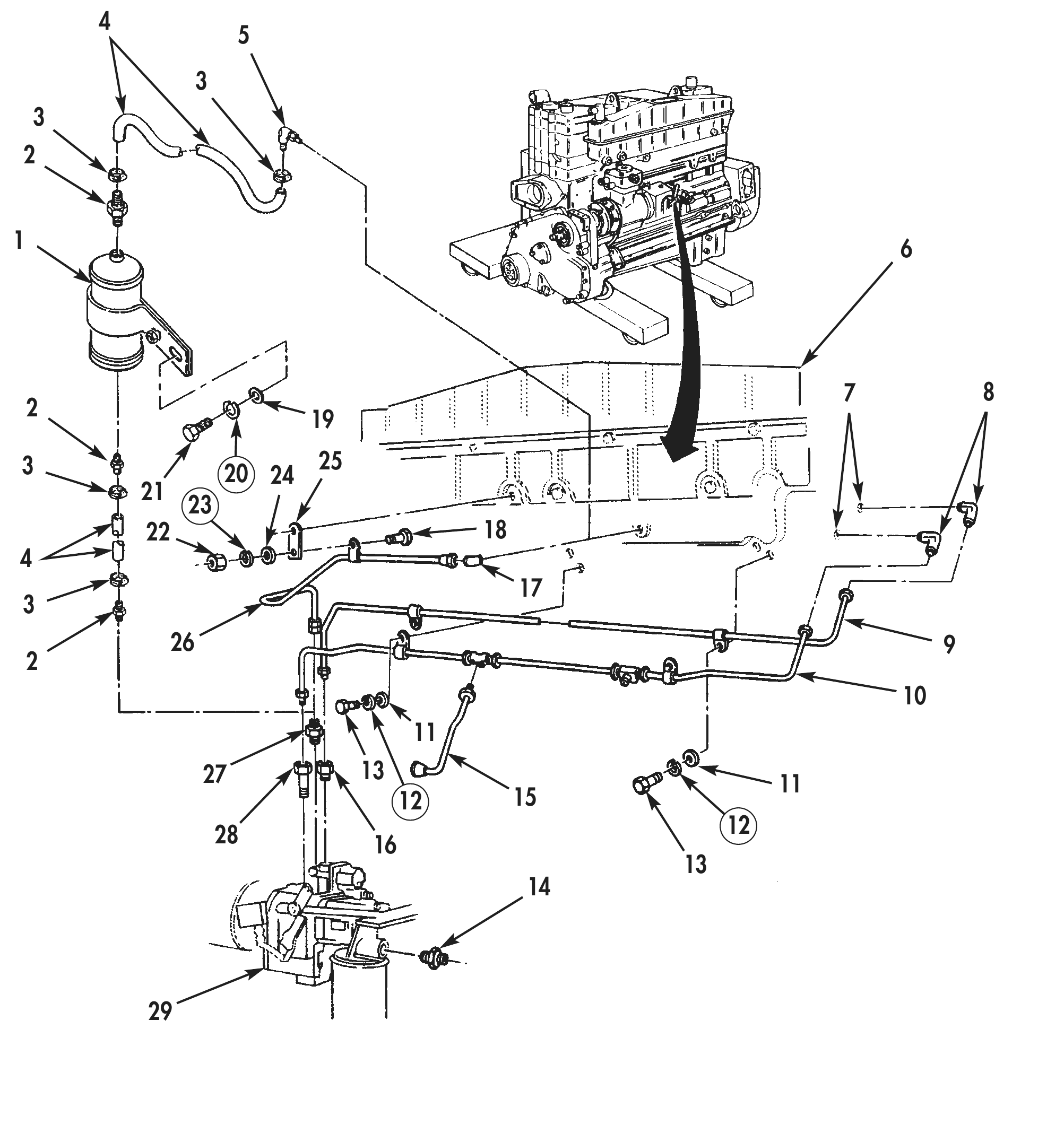 Figure 3. Fuel Lines Removal.
