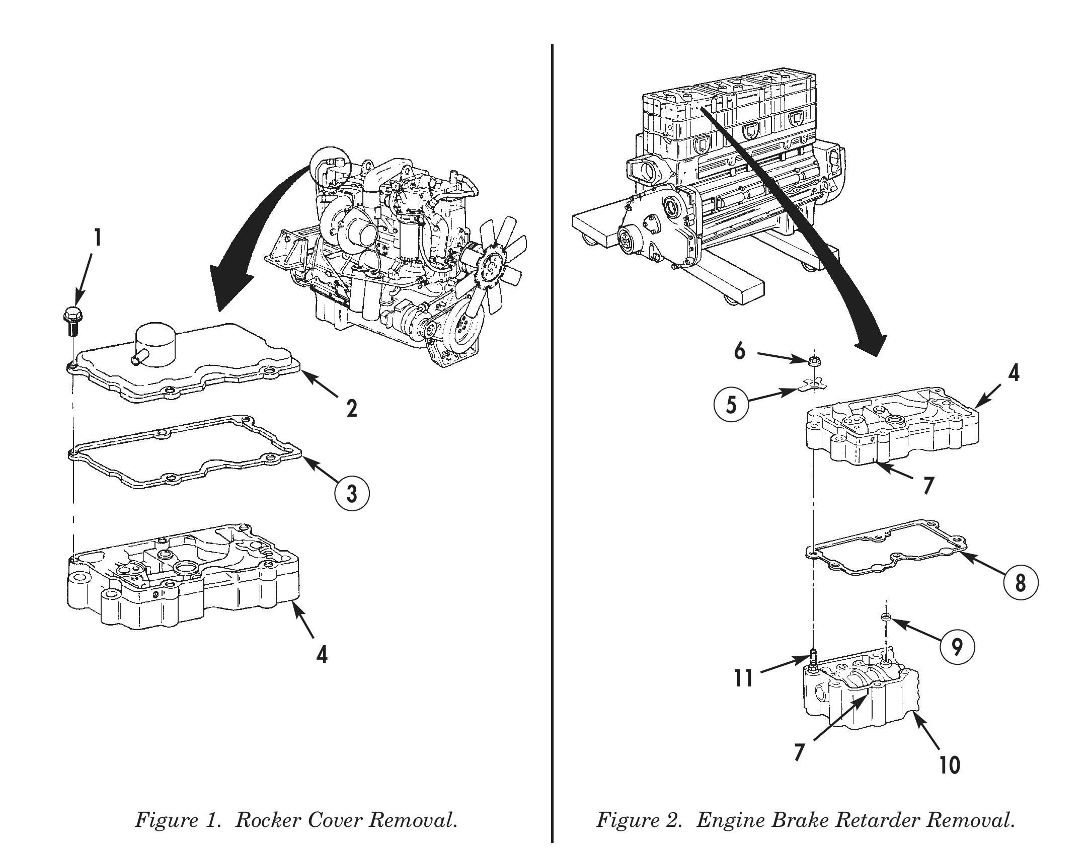 Figure 1. Rocker Cover Removal.