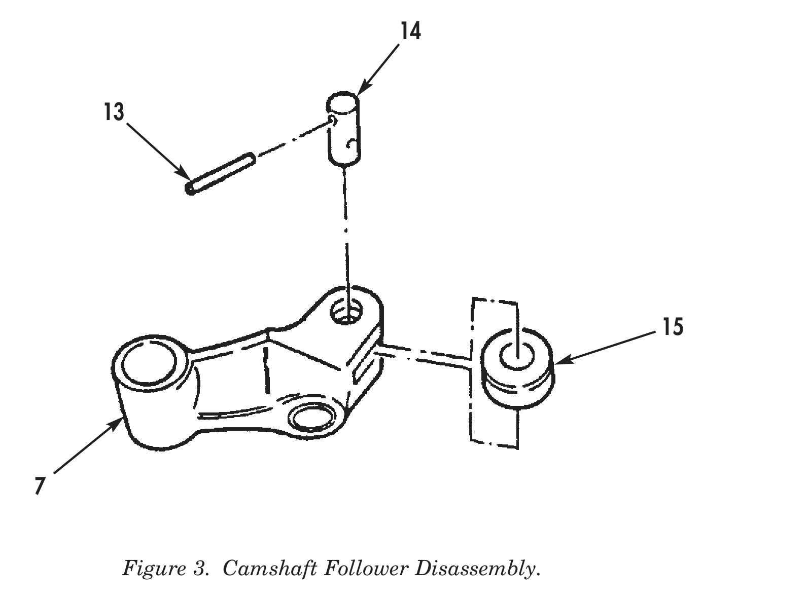 Figure 3. Camshaft Follower Disassembly.