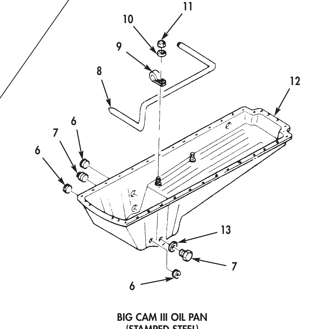Figure 1. Oil Pan Disassembly.