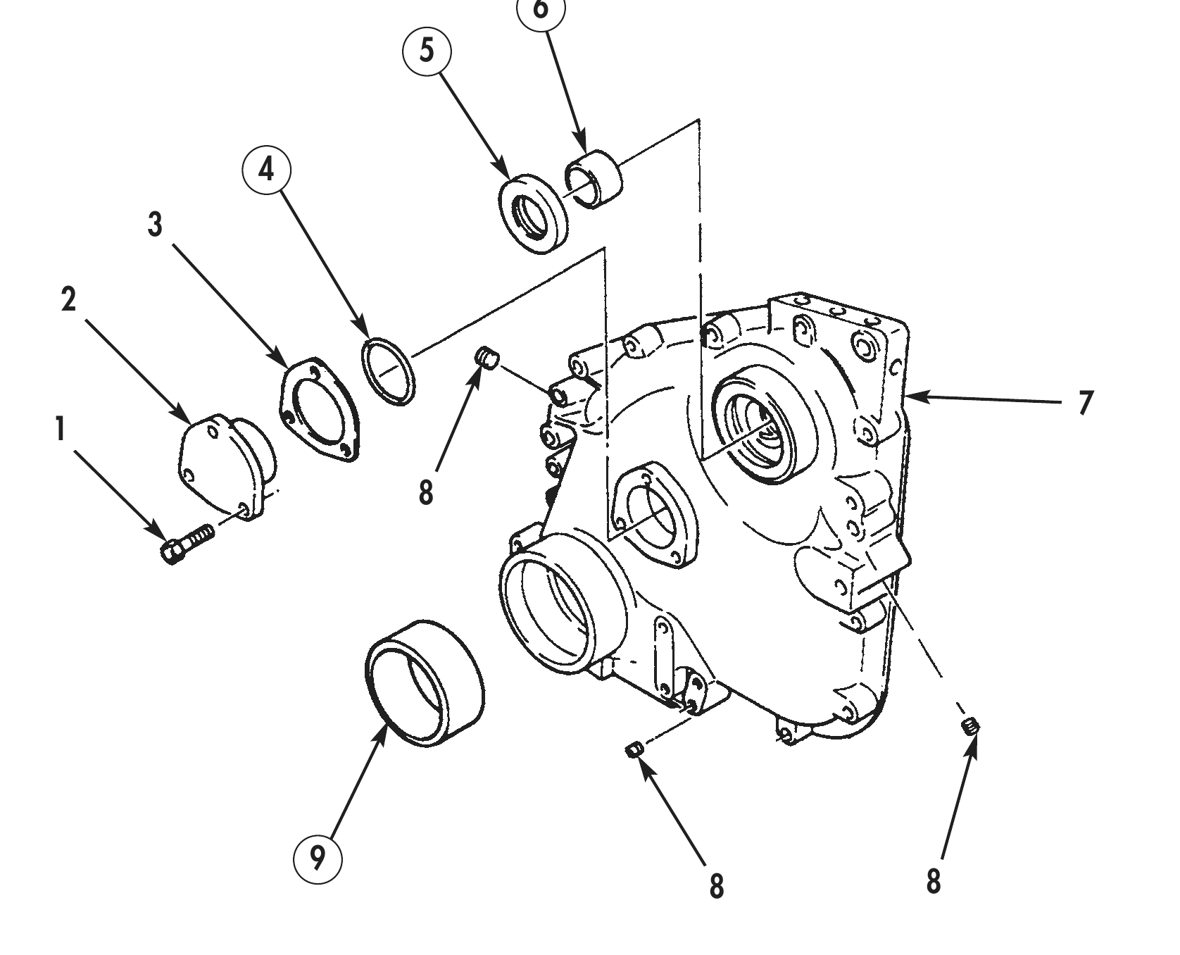 Figure 2. Front Gear Cover Assembly.