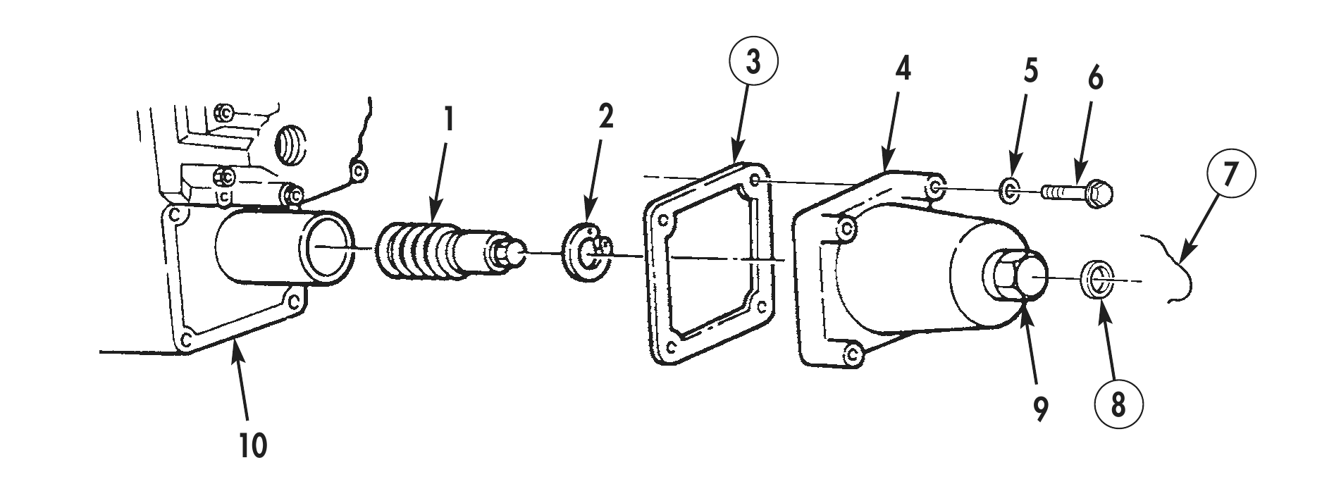 Figure 5. Fuel Pump Governor Spring Removal.