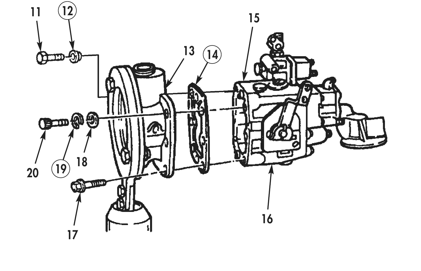 Figure 6. Fuel Pump Cover and Governor Removal.