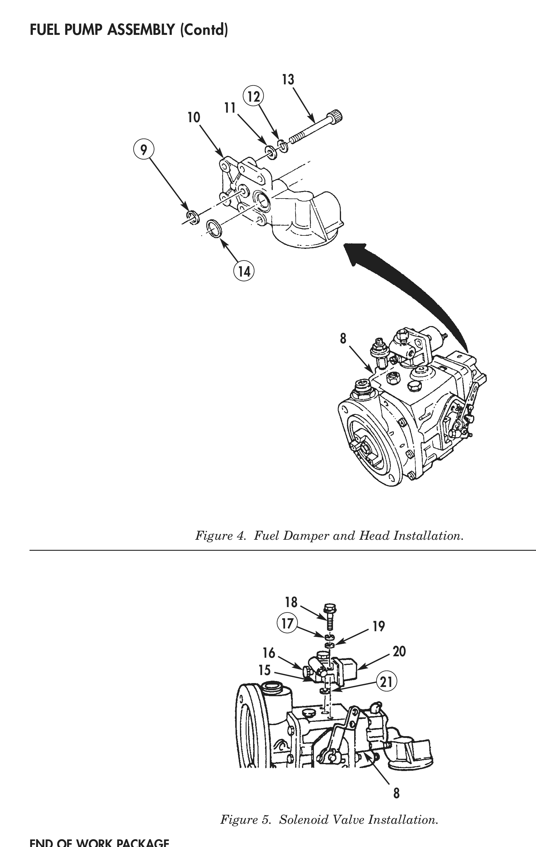 Figure 4. Fuel Damper and Head Installation. Figure 5. Solenoid Valve Installation.