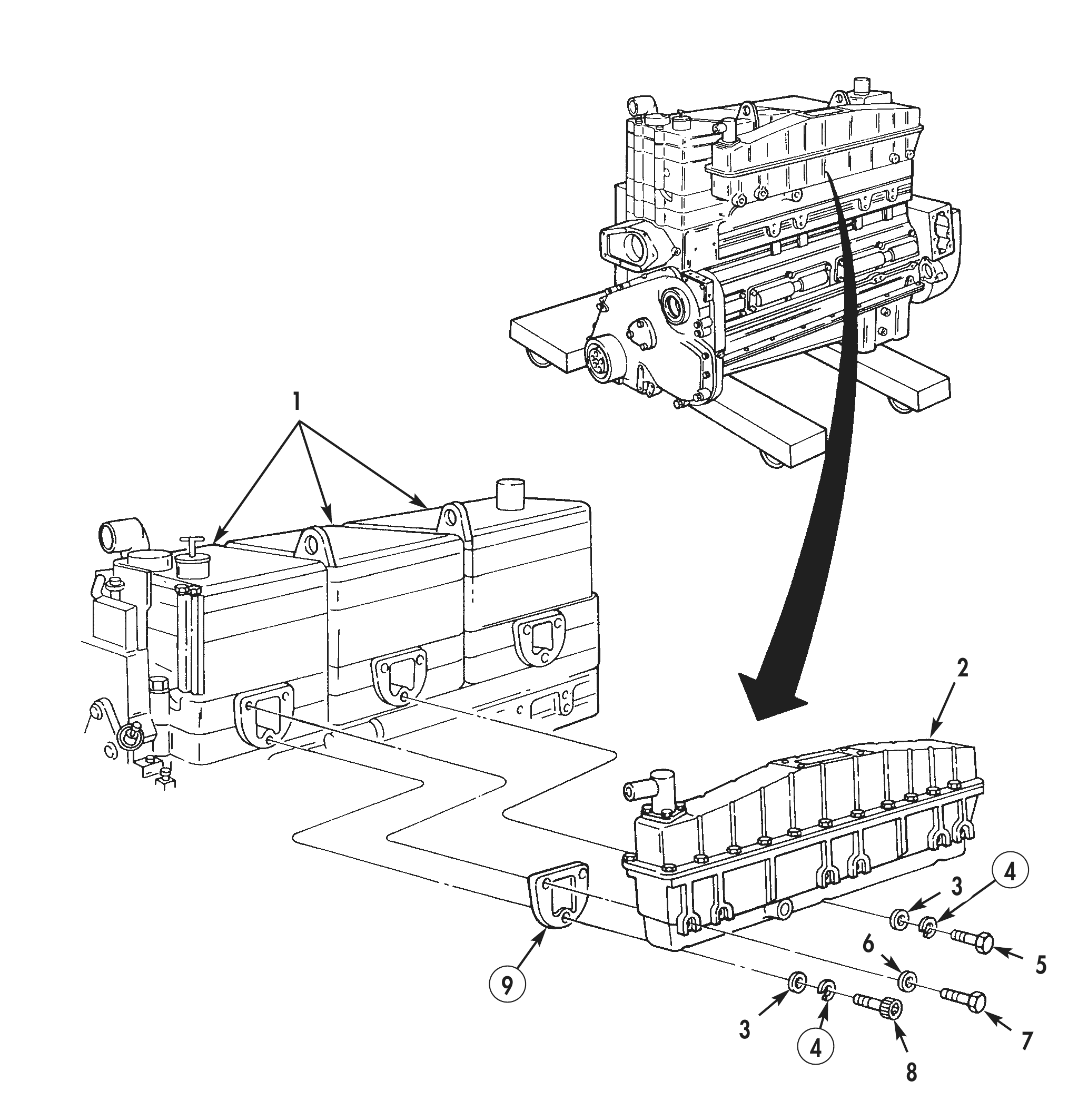 Figure 1. Air Aftercooler Installation.