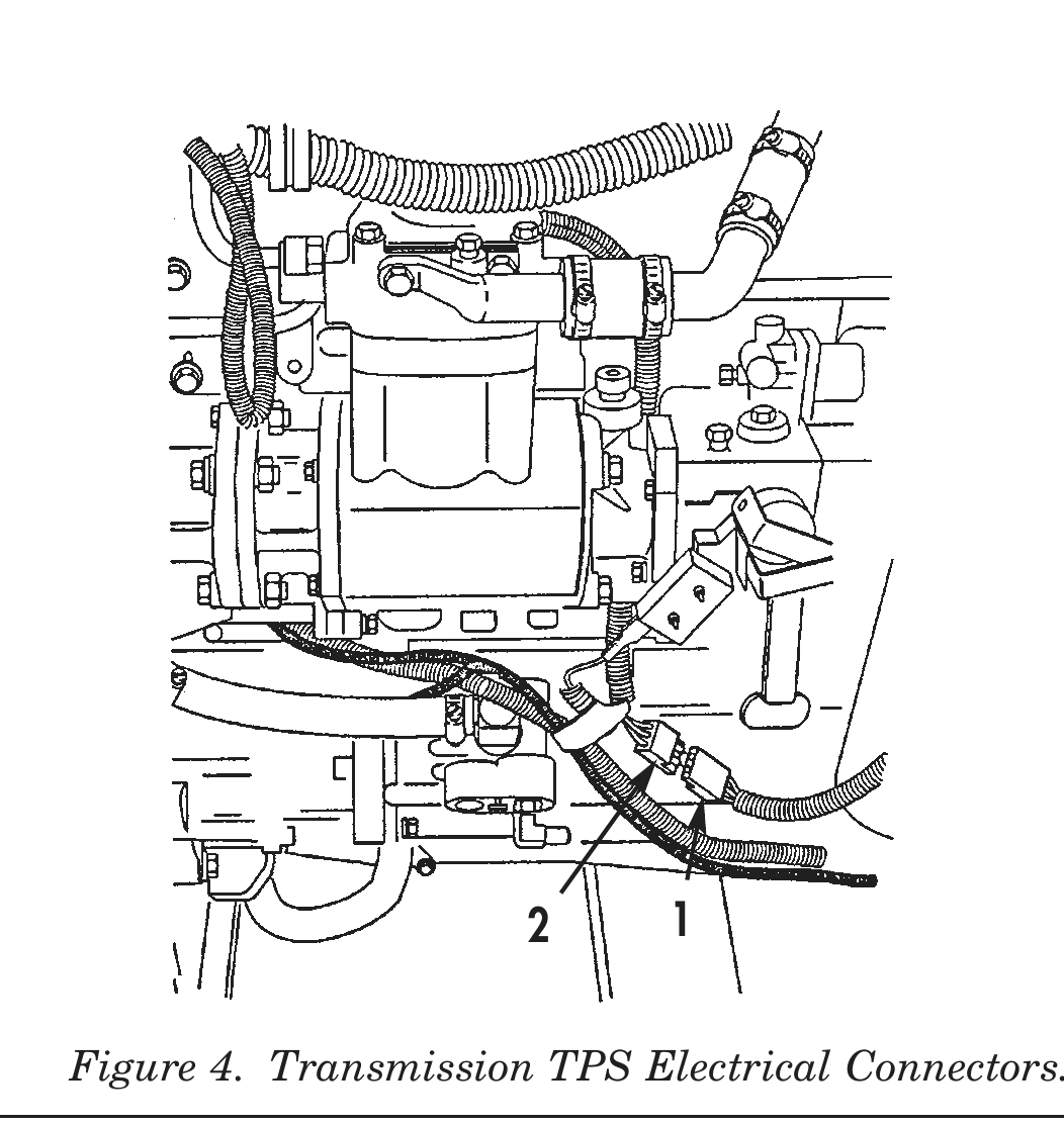 Figure 4. Transmission TPS Electrical Connectors.