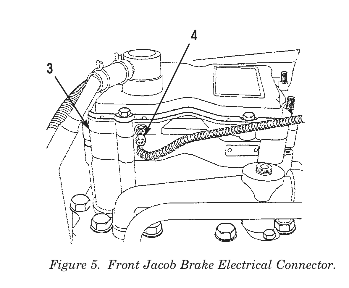 Figure 5. Front Jacob Brake Electrical Connector.