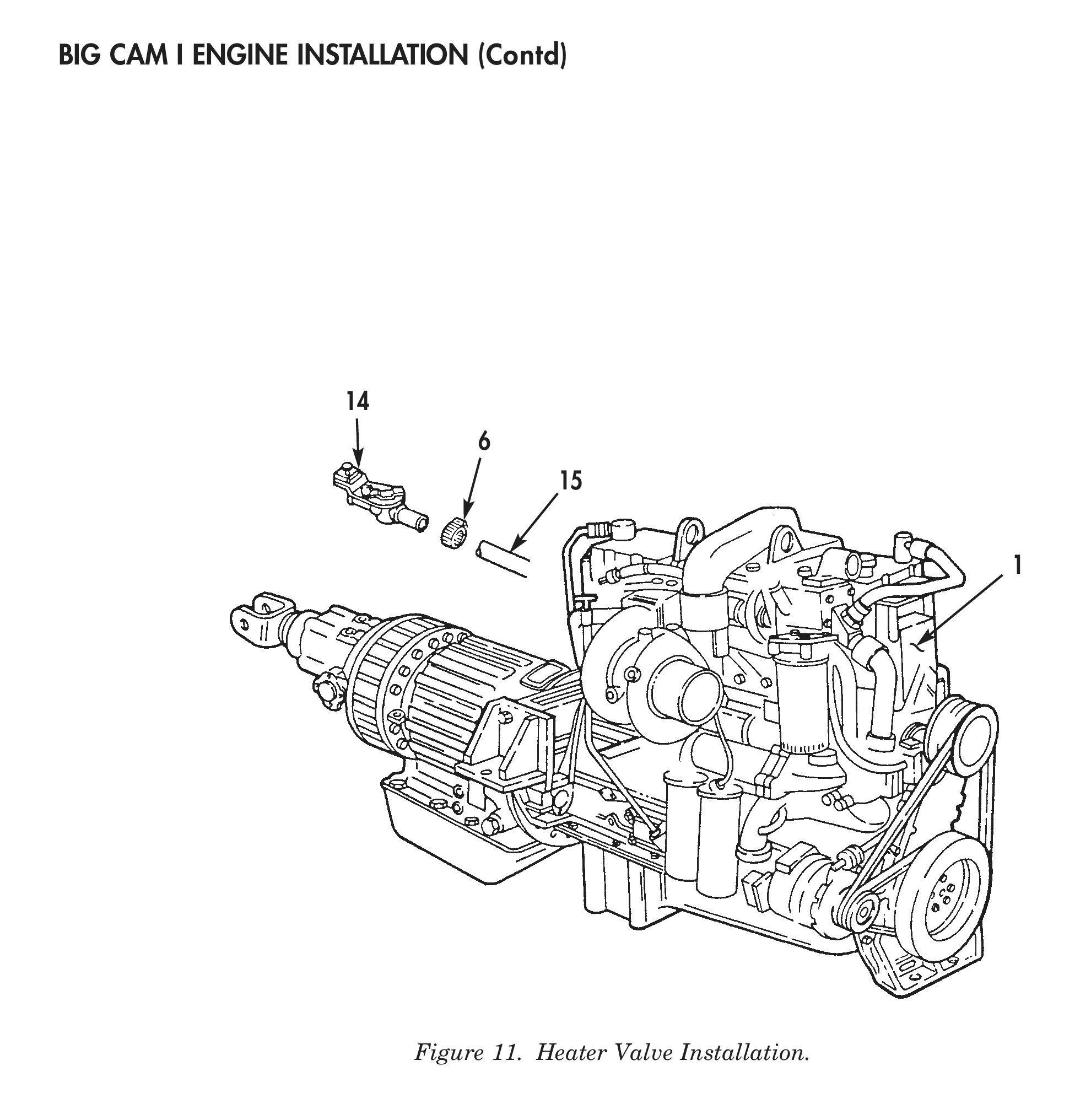 Figure 11. Heater Valve Installation.