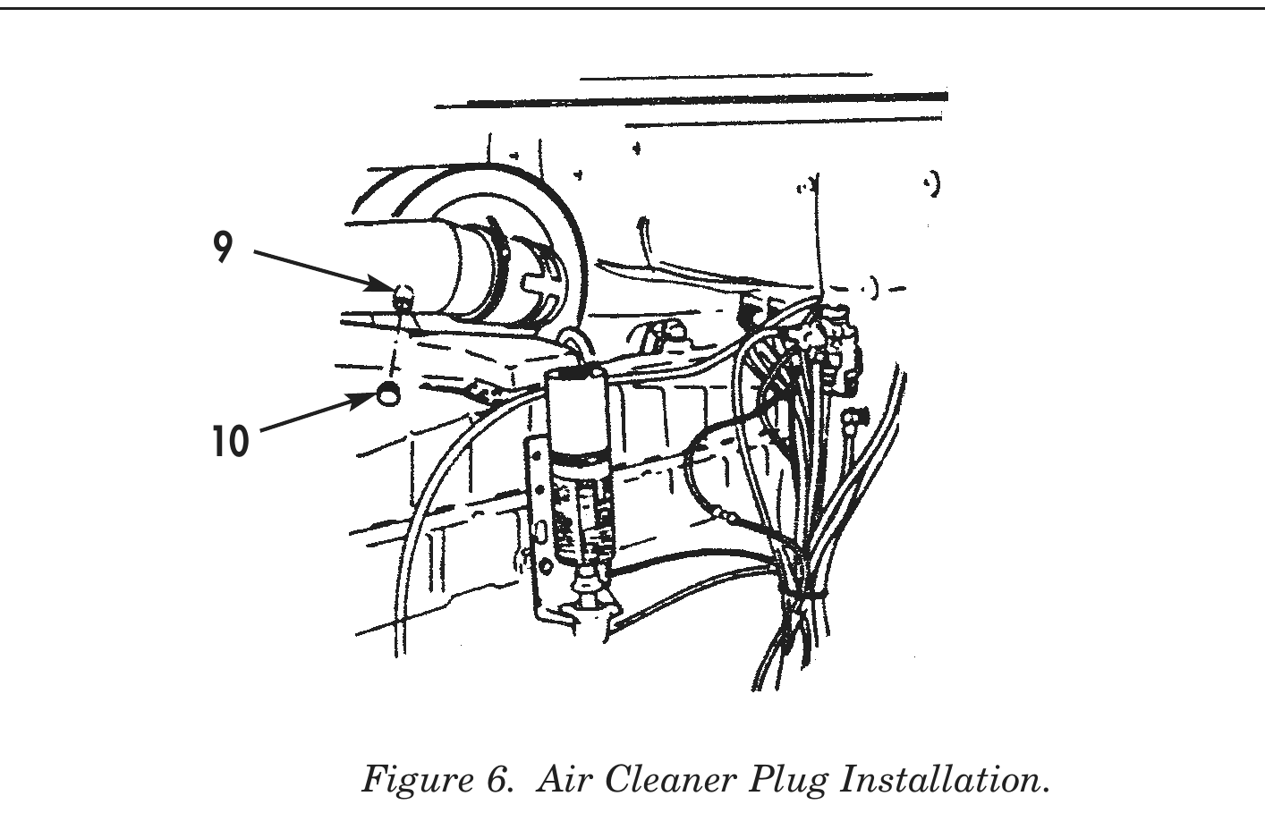Figure 6. Air Cleaner Plug Installation.